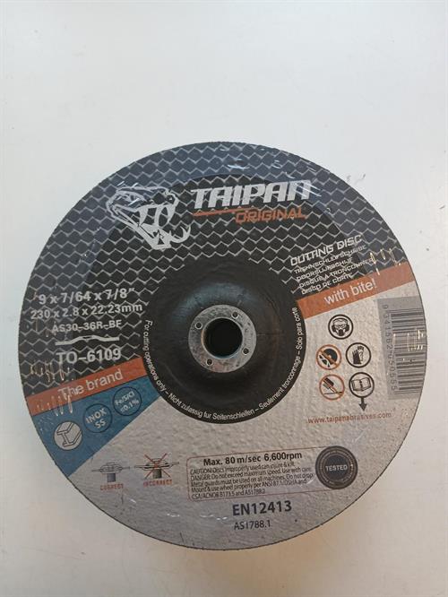 J014 - Taipan Original Cutting disc Ø230x2,8(Depressed) - alt. Ref. TO-6109